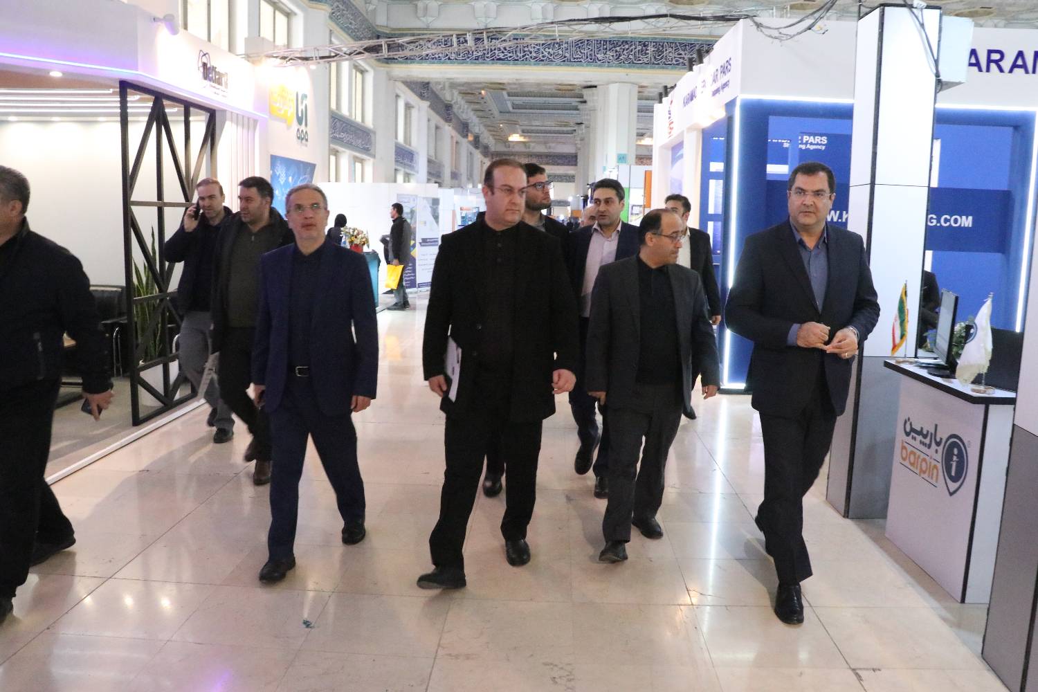 بازدید مدیرعامل شرکت آزمایشگاه فنی و مکانیک خاک از هشتمین نمایشگاه بین المللی حمل و نقل، لجستیک و صنایع وابسته